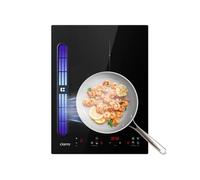 Ciarra One Plaque à induction et hotte intégrée tactile 2 Foyers-9 niveaux de puissante-460m³/h-4 vitesses et fonction boost-Filtration Multiple-verrouillage enfant-minuterie NOIR