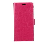 One Plus 5 Wallet Phone Case, Durable and Slim, Ultra-Strong Magnetic Closure and Crystal Pattern Design with Card Slots Kickstand Protective Folio Flip Cover for One Plus 5 (Rose Red)