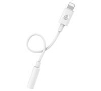 ONE PLUS NB1241 - Adaptateur Lightning vers prise de casque - Lightning mâle pour jack mini femelle - 15 cm - blanc