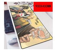 One Punch 900X400Mm De Monstre De Poche, Tapis De Souris Gaming De Précision Et De Rapidité avec Base De 3Mm D'É Paisseur, pour Ordinateurs Portables, T6