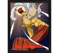 One Punch Man Cadre 3d Lenticulaire Saitama And Genos