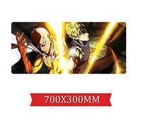 One-Punch Man Punch Tapis De Souris De Jeu De Vitesse |Tapis De Souris XXL | 700 X 300Mm Grand Format |Base De 2Mm D'Épaisseur | Précision Et Vitesse Parfaites, W