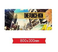 One-Punch Man Punchspeed Tapis De Souris De Jeu | Tapis De Souris XXL | 800 X 300Mm Grand Format |Base De 3 Mm D'Épaisseur | Précision Et Vitesse Parfaites, R