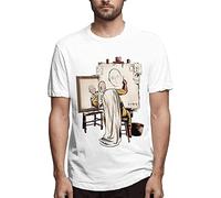 One Punch Man T Shirt Men Classic Short Sleeves Soft Tee Shirts Tops T-Shirts à Manches Courtes(Large)