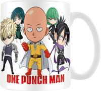 One Punch Man - Tasse à café, "Chibi" PM1590 (Taille unique) (Blanc/Coloré)