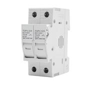 One set DC Fuse Holder 10 * 38mm High Voltage Solar PV 1100V TOPV-30 Base Photovoltaic System Protection Protector gpV(30A,2P With LED)
