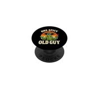 One Spicy Old Guy Funny Cactus Humour pour Les Hommes Plus âgés PopSockets PopGrip Adhésif