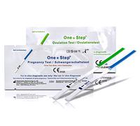 One Step: 50 x Tests d'ovulation en bandelette (20mIU/ml) + 20 x Tests précoces de grossesse bandelettes (10mIU/ml)