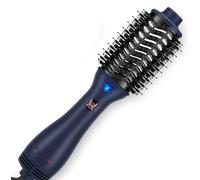 One-Step Brosse Soufflante, PARWIN PRO BEAUTY Seche Cheveux, Soufflante Ovale 4 en 1, Chauffante Brushing, Sécher, Lisser, Volumiser, Coiffer,Hair Dryer Brush,Bleu