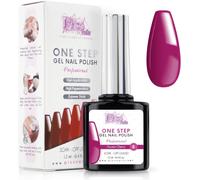 One Step Semi-Permanent Uv/Led Nail Polish 12 Ml Fuchsia Cherry Gel Polish ¿ Instant Shine Nails With Or Without Base And Top Coat
