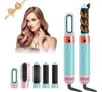 One-Step Styler, Brosse Chauffante Brushing Multi-Usages, Airbrush 5 En 1 Avec Seche Cheveux, Brosse Soufflante Rotative Pour Cheveux, Brosse Soufflante Technologie CéRamique, SéCher, Boucler, Lisser