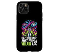 One Touch Base Away from A Villain Arc Funny Office Humor Coque pour iPhone 11 Pro