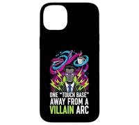 One Touch Base Away from A Villain Arc Funny Office Humor Coque pour iPhone 14 Plus