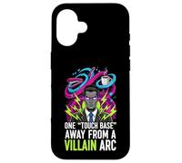 One Touch Base Away from A Villain Arc Funny Office Humor Coque pour iPhone 16