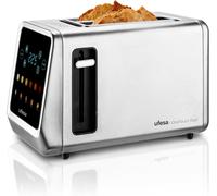 One Touch Duo - Grille-Pain Numérique 850W,2 Fentes,Écran Led,6 Niveaux,Fonctions Pain,Bagel,Muffin,Gaufre,Réchauffer,Décongeler,Mémoire,Plateau Ramasse-Miettes