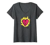 One Tree Hill Clothes Over Bros Heart T-Shirt avec Col en V