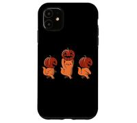 One Two Three Cute Kittens Pumpkin Halloween Spooky Vintage Coque pour iPhone 11