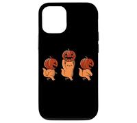 One Two Three Cute Kittens Pumpkin Halloween Spooky Vintage Coque pour iPhone 12/12 Pro