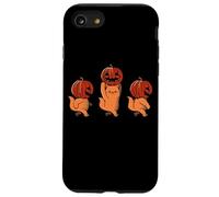 One Two Three Cute Kittens Pumpkin Halloween Spooky Vintage Coque pour iPhone SE (2020) / 7/8