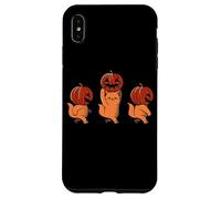 One Two Three Cute Kittens Pumpkin Halloween Spooky Vintage Coque pour iPhone XS Max