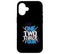 One Two Three Four Drummer Rythm Music Beat Coque pour iPhone 16