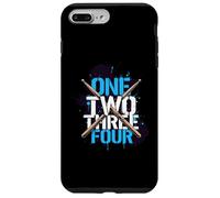 One Two Three Four Drummer Rythm Music Beat Coque pour iPhone 7 Plus/8 Plus