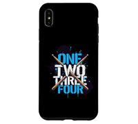 One Two Three Four Drummer Rythm Music Beat Coque pour iPhone XS Max