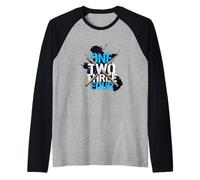 One Two Three Four Drummer Rythm Music Beat Manche Raglan