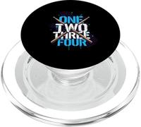 One Two Three Four Drummer Rythm Music Beat PopSockets PopGrip pour MagSafe