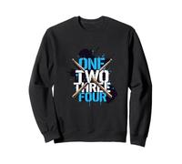One Two Three Four Drummer Rythm Music Beat Sweatshirt