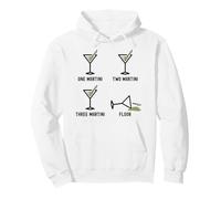 One Two Three Martini Floor Funny Cocktail Happy Hour Sweat à Capuche