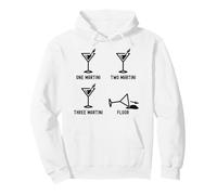 One Two Three Martini Floor Funny Cocktail Happy Hour Sweat à Capuche