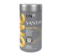 ONE® Vanish Lot de 12 préservatifs hyperfins | Végétaliens, sans OGM, latex de caoutchouc naturel