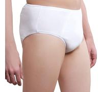 One-Wear Slip Coton Homme Jetable (Blanc Lot 5) Vêtement Hopital Slips Jetables de Voyages sous Vetement Jetable a Usage Unique pour Sejour Spa Urgence
