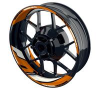 ONE-WHEEL Autocollant jante, divisé, div. couleurs ORANGE, POUR JANTES 17"