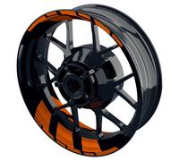 ONE-WHEEL Autocollant jante, divisé, div. couleurs ORANGE, POUR JANTES 17"