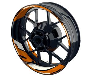 ONE-WHEEL Autocollant jante, divisé, div. couleurs ORANGE, POUR JANTES 17"