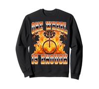 One Wheel is Enough Monocycle Style années 90 Sweatshirt