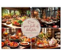 One year full of delights (Wall Calendar 2026 DIN A2 landscape), CALVENDO 12 Month Wall Calendar: Kitchen impressions and tradition