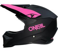 Oneal 1SRS Solid Casque de motocross, noir-rose, taille 2XL pour homme
