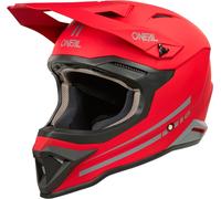 Oneal 1SRS Solid Casque de motocross, rouge, taille L pour homme