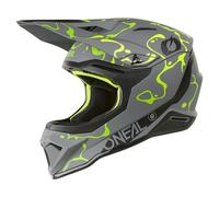 Oneal 1SRS SPLASH MX-Helm matt grau-neon gelb L