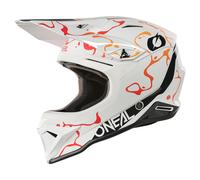 Oneal 1SRS SPLASH MX-Helm weiss-orange XXL