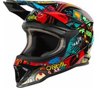Oneal 1SRS VIBRANT Casque de motocross pour jeunes, multicolore, taille 49 50