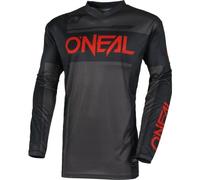 O'Neal 2025 Maillot Motocross Element Racewear Enfant Noir Gris Rouge