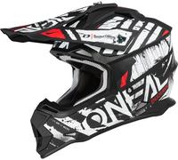Oneal 2Series Glitch Casque de motocross, Noir/Blanc, Taille M (57/58)