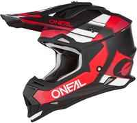 Oneal 2Series Spyde V23 Casque de motocross, Noir/Rouge/Blanc, Taille M (57/58)