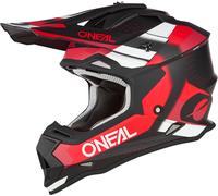 Oneal 2Series Spyde V23 Casque de motocross, Noir/Rouge/Blanc, Taille S (55/56)