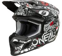 Oneal 3SRS Attack Casque de motocross, noir-blanc, taille XS pour homme