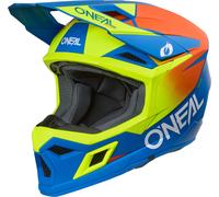 O'Neal Casque de motocross 3SRS Solid S26 Mat bleu/jaune néon/orange Taille S Homme
